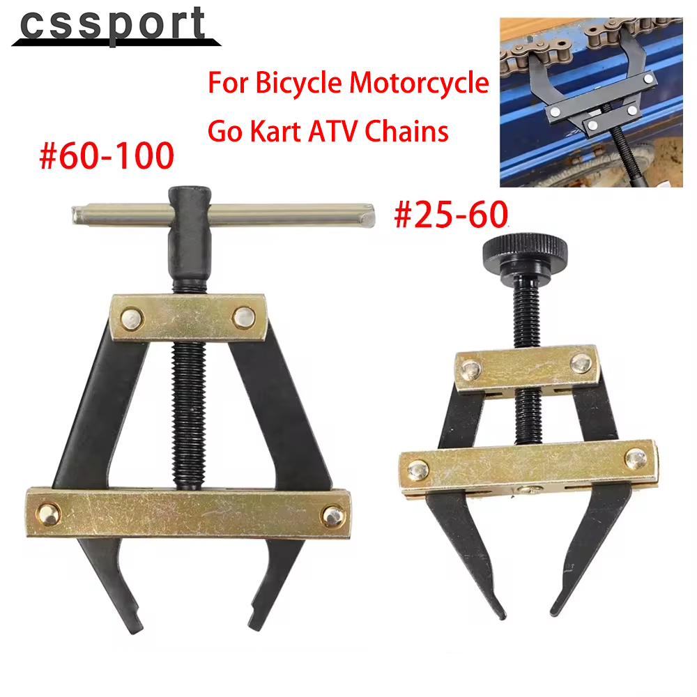 Chain Kit Motorcycle - ローラーチェーンツールホルダーカッターキット、自転車、オートバイゴーカート、ATVチェーン交換、接続ツール、 #25-60、 #60-100