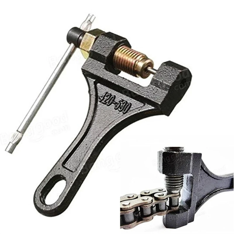Motorcycle Parts Chain - オートバイチェーンリンク取り外しセパレーター、モーターチェーンブレーカーリベットツール、オートバイ部品修理ツール、420-530