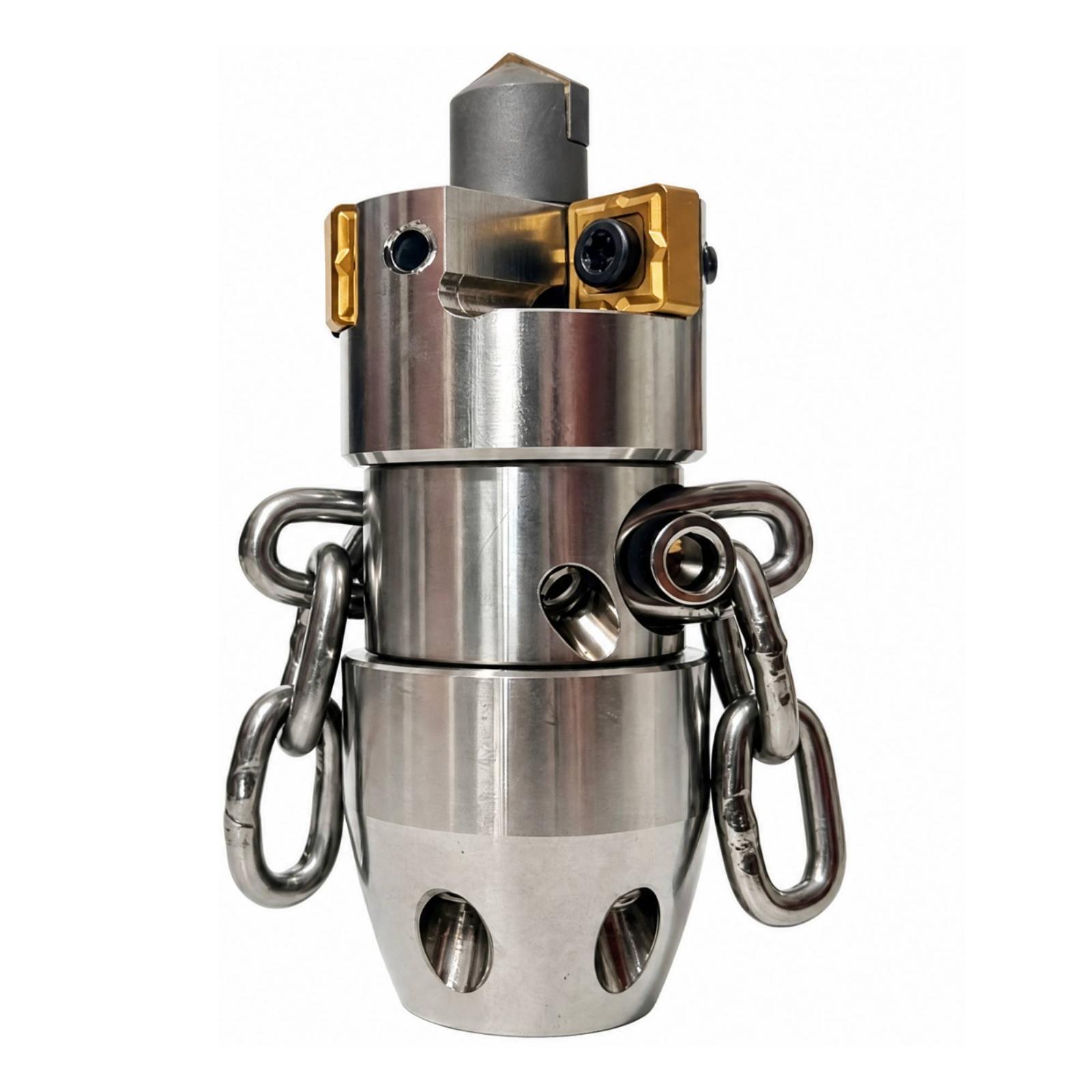 回転式排水管洗浄ノズル、NPT3/8高圧ホース用、金属チェー - Steel Chain のレビューと価格