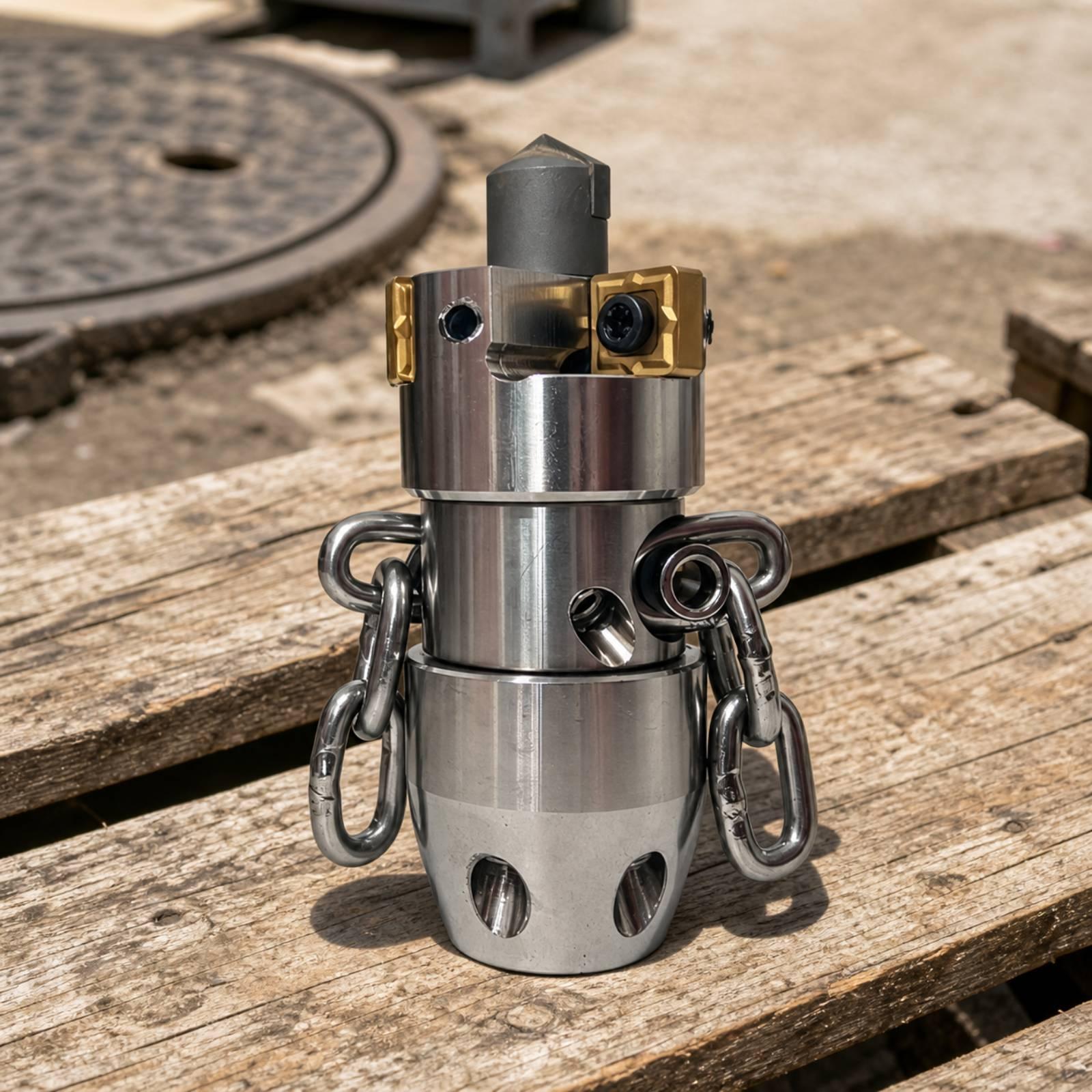 回転式排水管洗浄ノズル、NPT3/8高圧ホース用、金属チェー - Steel Chain のレビューと価格