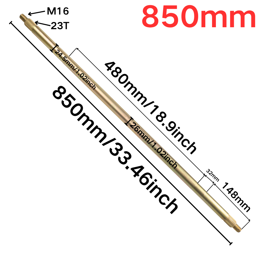 850mm リアアクスル一式 428付き #   140Lチ - Sprocket のレビューと価格