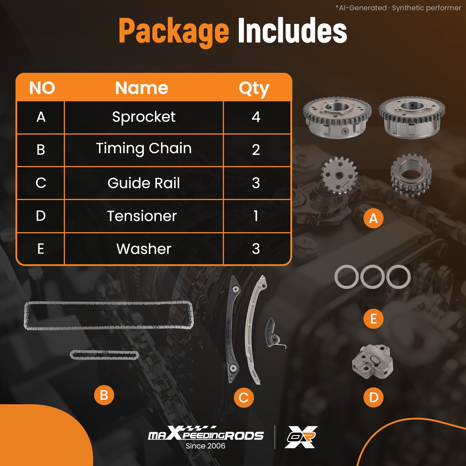 フォード・フュージョン、エスケープ 2.0L 12-19年式 - Chain Sprocket Set のレビューと価格