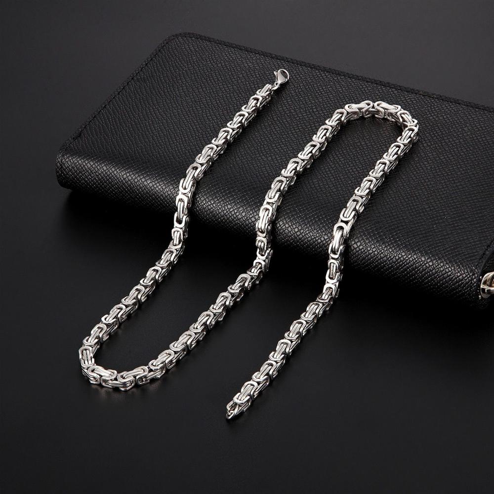 男性用チタンとビザンチンのネックレス,フェードなしのゴールド - Xcm Chain のレビューと価格