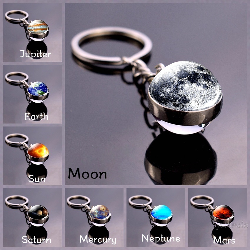 ガラス球カーキーチェーン 地球 太陽 火星 アートピクチャー - Xcm Chain のレビューと価格