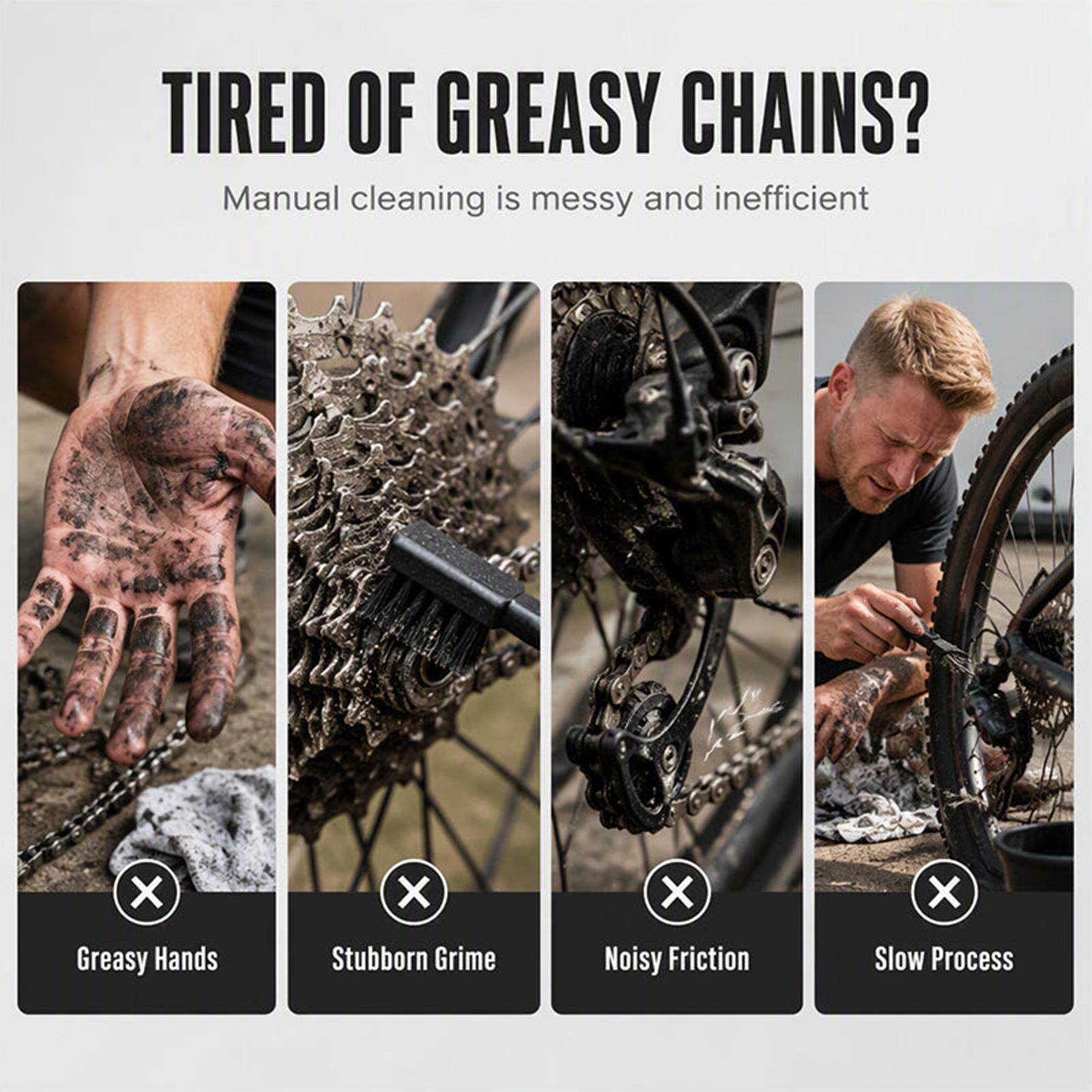 自転車用チェーンクリーナー。サイクリング用ドライブトレインメ - Bicycle Chain のレビューと価格