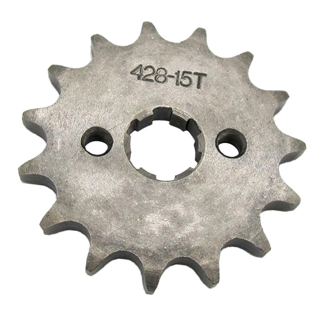 フロントスプロケット 428チェーン 15歯 スチールコグ  - 428 Chain のレビューと価格