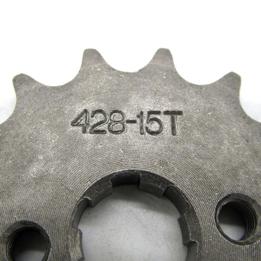フロントスプロケット 428チェーン 15歯 スチールコグ  - 428 Chain のレビューと価格